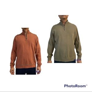 Tommy Bahama Reversible Flipshore Half-Zip Sweater Men’s Size-L